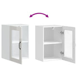 Kitchen Wall Cabinet with Glass Door?"Porto" High Gloss White