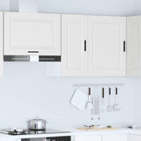 Kitchen Wall Cabinet Porto White Engineered Wood - Side View