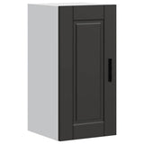 Kitchen Wall Cabinet?"Porto" Black Engineered Wood