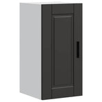 Kitchen Wall Cabinet "Porto" Black Engineered Wood