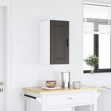 Kitchen Wall Cabinet?"Porto" Black Engineered Wood