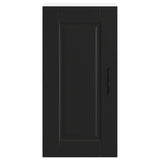 Kitchen Wall Cabinet?"Porto" Black Engineered Wood