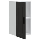 Kitchen Wall Cabinet?"Porto" Black Engineered Wood