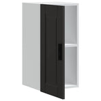 Kitchen Wall Cabinet "Porto" Black Engineered Wood