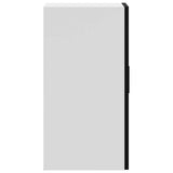 Kitchen Wall Cabinet?"Porto" Black Engineered Wood