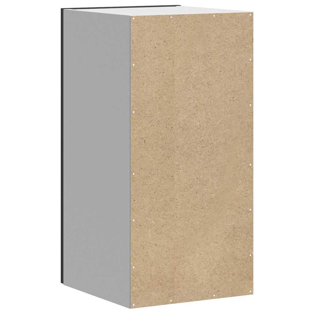 Kitchen Wall Cabinet?"Porto" Black Engineered Wood