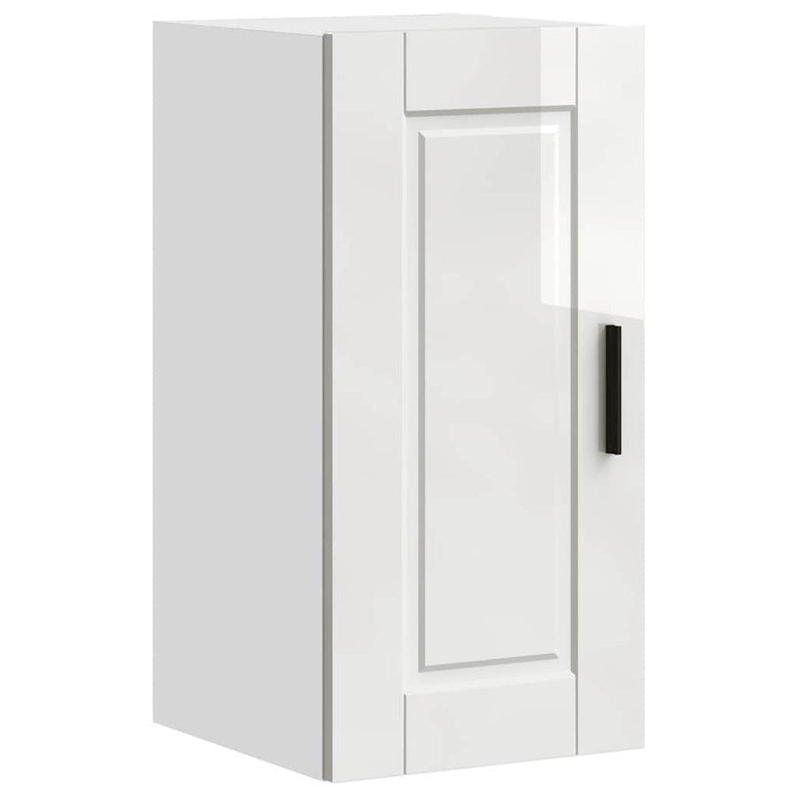 Kitchen Wall Cabinet "Porto" High Gloss White Engineered Wood