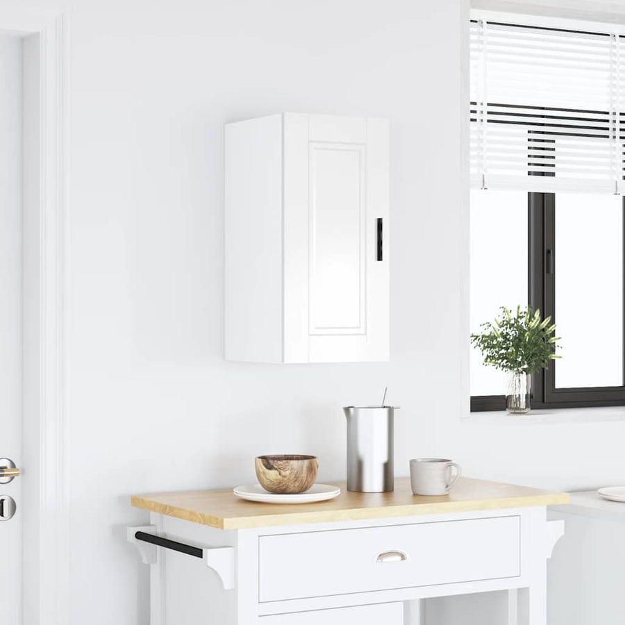 Kitchen Wall Cabinet "Porto" High Gloss White Engineered Wood