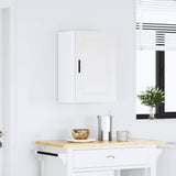 Kitchen Wall Cabinet Porto White Engineered Wood - Side View