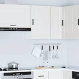 Kitchen Wall Cabinet Porto White Engineered Wood - Top-Down View