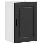 Kitchen Wall Cabinet "Porto" Black Engineered Wood