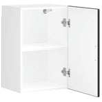 Kitchen Wall Cabinet "Porto" Black Engineered Wood