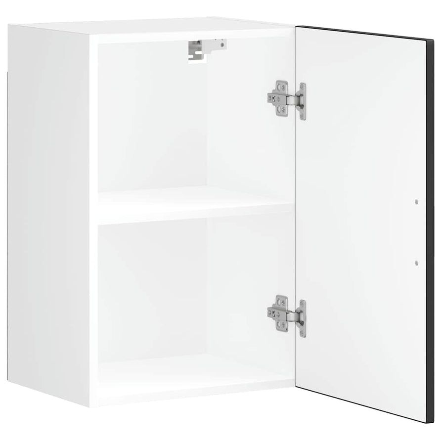 Kitchen Wall Cabinet "Porto" Black Engineered Wood