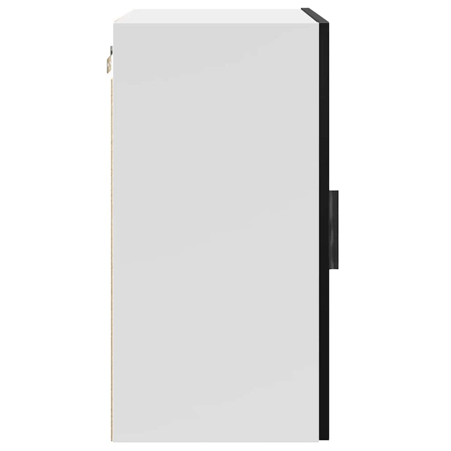 Kitchen Wall Cabinet "Porto" Black Engineered Wood