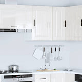 Kitchen Wall Cabinet?"Porto" High Gloss White Engineered Wood