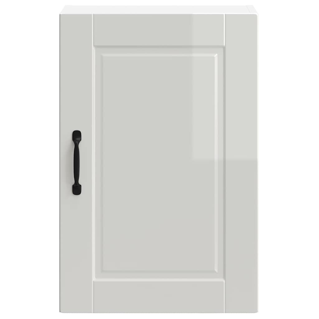 Kitchen Wall Cabinet?"Porto" High Gloss White Engineered Wood