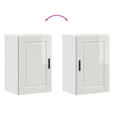 Kitchen Wall Cabinet?"Porto" High Gloss White Engineered Wood