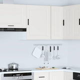 Kitchen Wall Cabinet Porto White Engineered Wood - Top-Down View