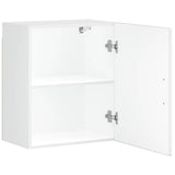 Kitchen Wall Cabinet Porto White Engineered Wood - Rear View
