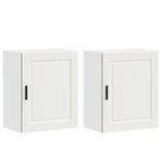 Kitchen Wall Cabinets 2 pcs Porto White Engineered Wood