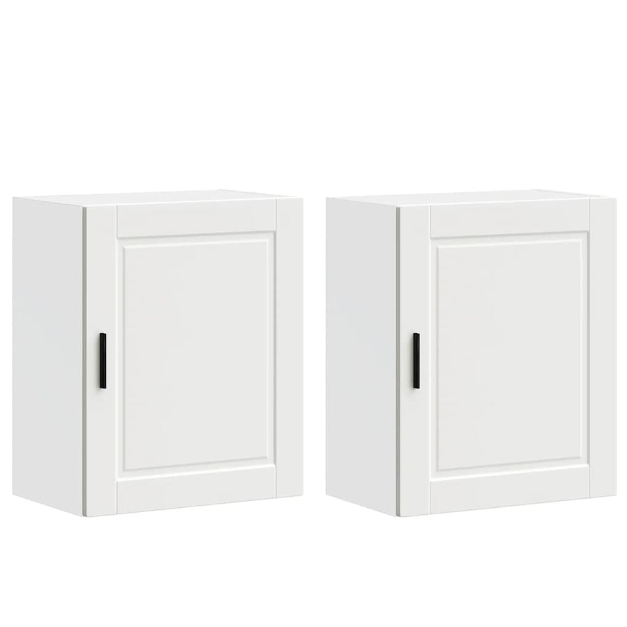 Kitchen Wall Cabinets 2 pcs Porto White Engineered Wood