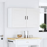 Kitchen Wall Cabinets 2 pcs Porto White Engineered Wood - Side View