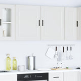 Kitchen Wall Cabinets 2 pcs Porto White Engineered Wood - Top-Down View