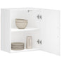 Kitchen Wall Cabinets 2 pcs Porto White Engineered Wood