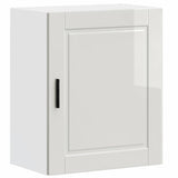 Kitchen Wall Cabinet?"Porto" High Gloss White Engineered Wood
