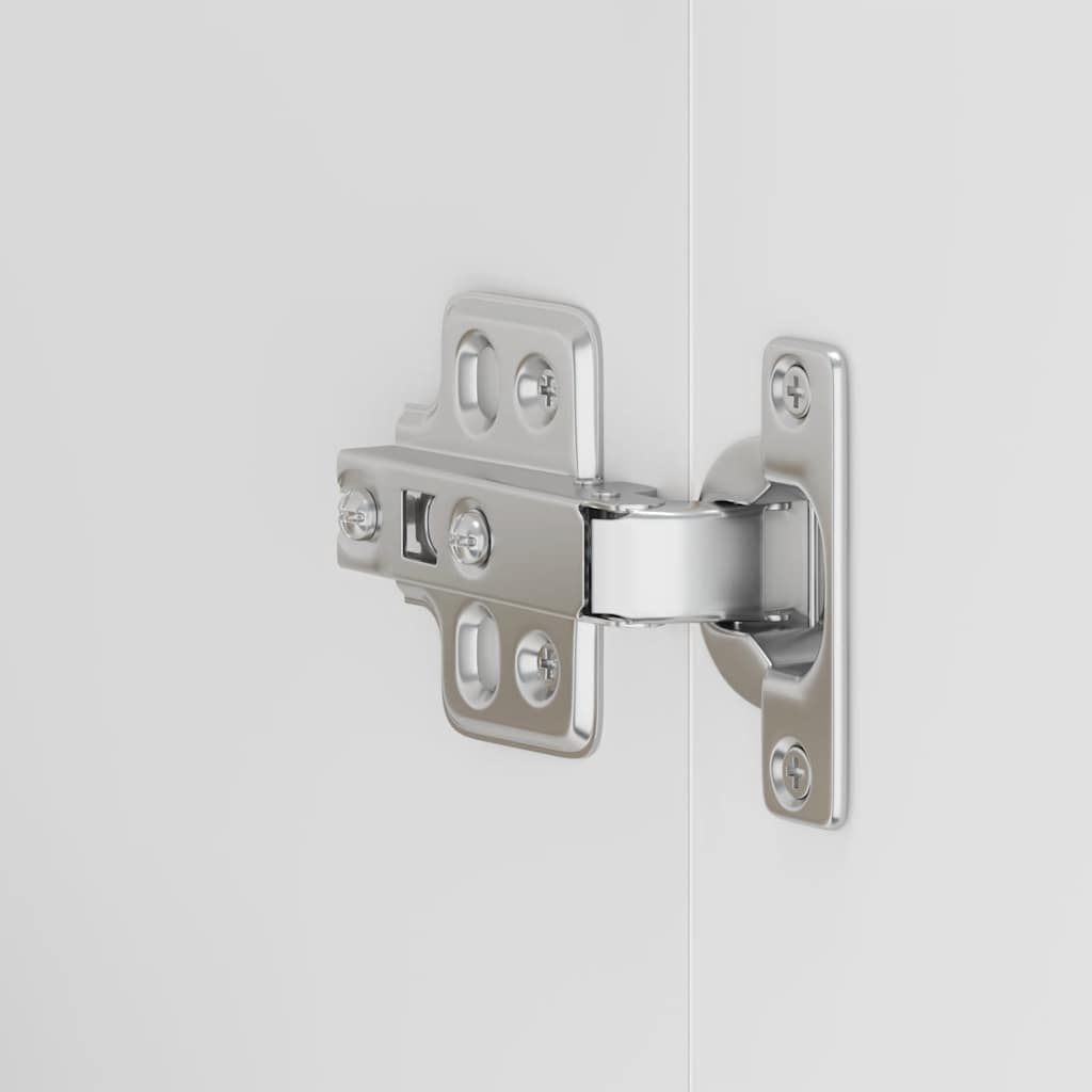 Kitchen Wall Cabinet "Porto" High Gloss White Engineered Wood