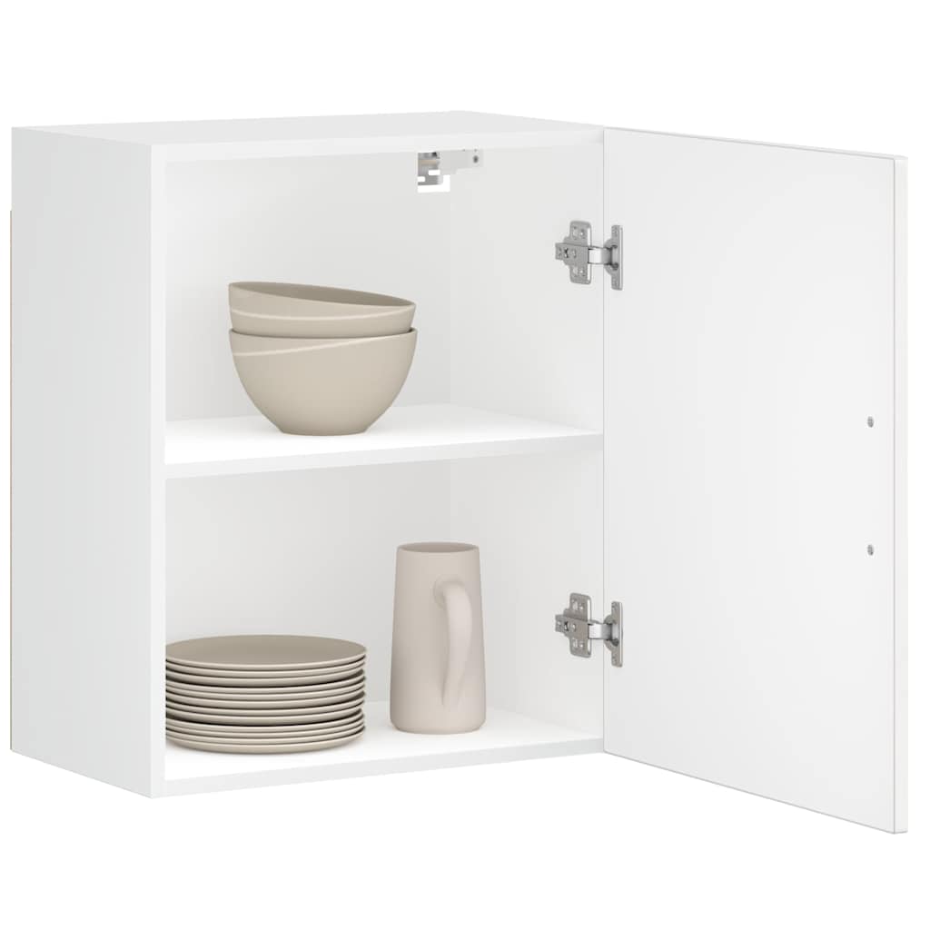 Kitchen Wall Cabinet?"Porto" High Gloss White Engineered Wood