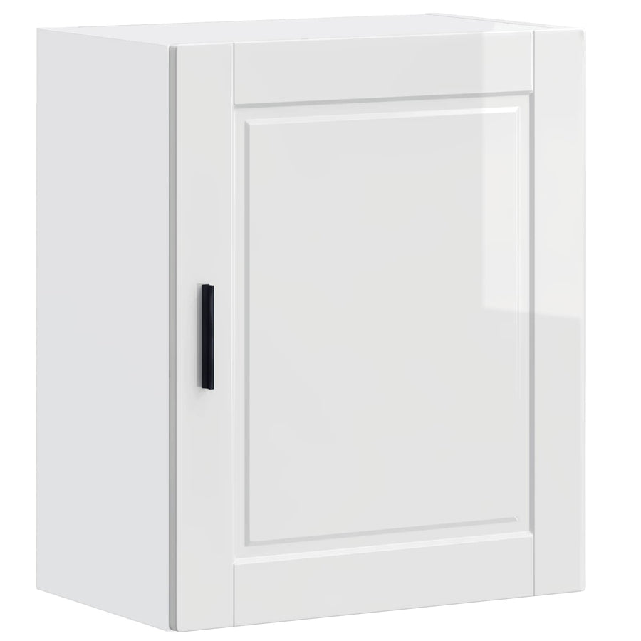Kitchen Wall Cabinet "Porto" High Gloss White Engineered Wood