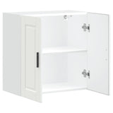 Kitchen Wall Cabinet Porto White Engineered Wood - 45-Degree Angle