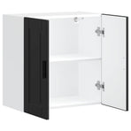 Kitchen Wall Cabinet "Porto" Black Engineered Wood