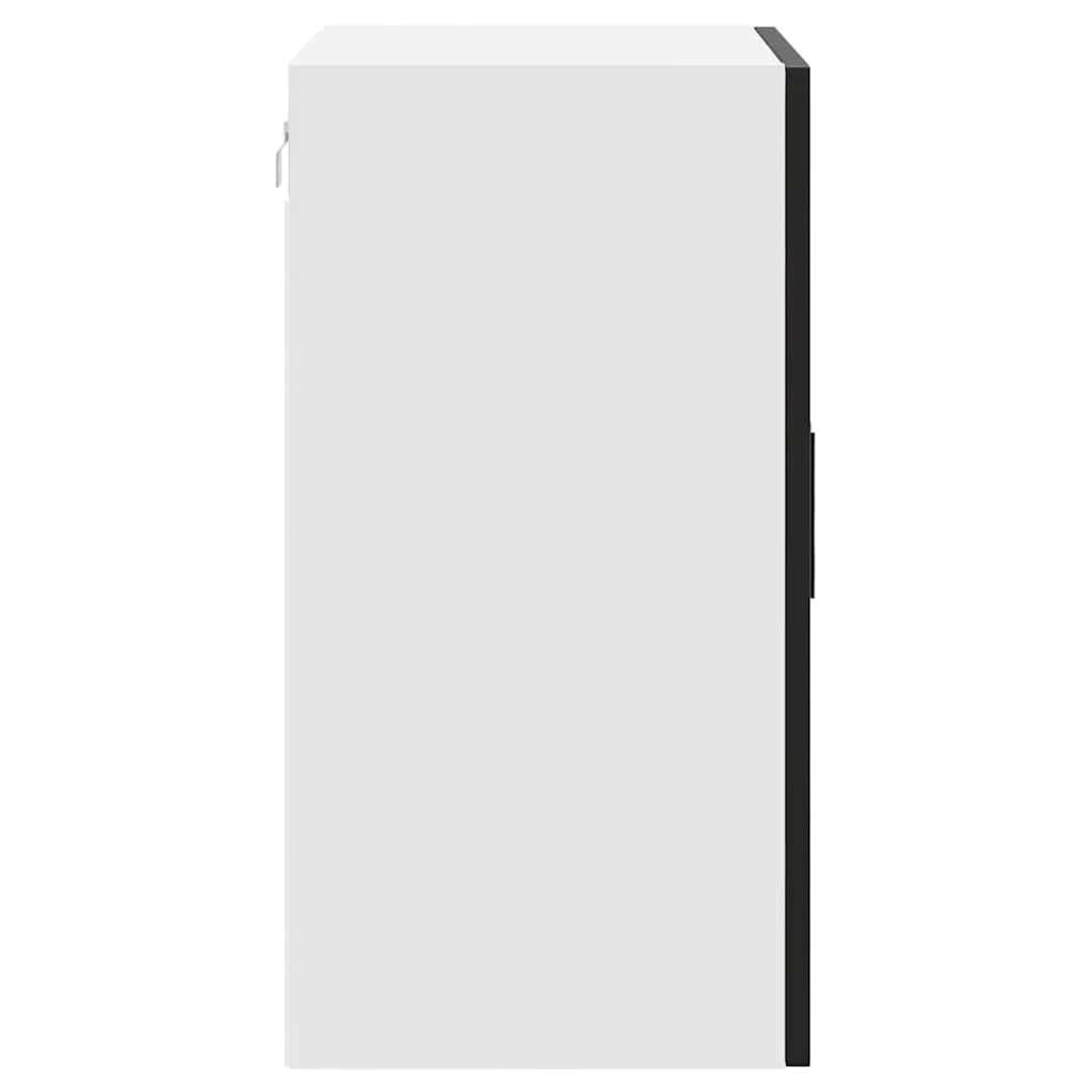 Kitchen Wall Cabinet "Porto" Black Engineered Wood