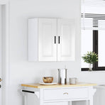 Kitchen Wall Cabinet "Porto" High Gloss White Engineered Wood