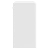 Kitchen Wall Cabinet Porto White Engineered Wood - Close-Up Angle