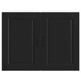Kitchen Wall Cabinet "Porto" Black Engineered Wood