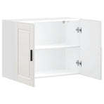 Kitchen Wall Cabinet "Porto" High Gloss White Engineered Wood