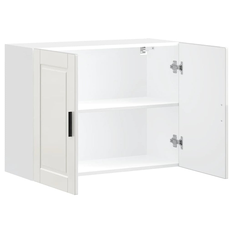 Kitchen Wall Cabinet "Porto" High Gloss White Engineered Wood