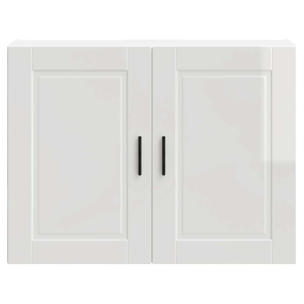 Kitchen Wall Cabinet "Porto" High Gloss White Engineered Wood