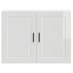 Kitchen Wall Cabinet "Porto" High Gloss White Engineered Wood