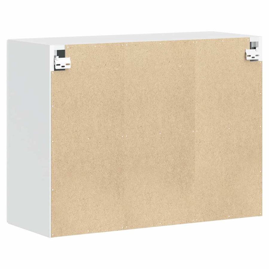 Kitchen Wall Cabinet "Porto" High Gloss White Engineered Wood