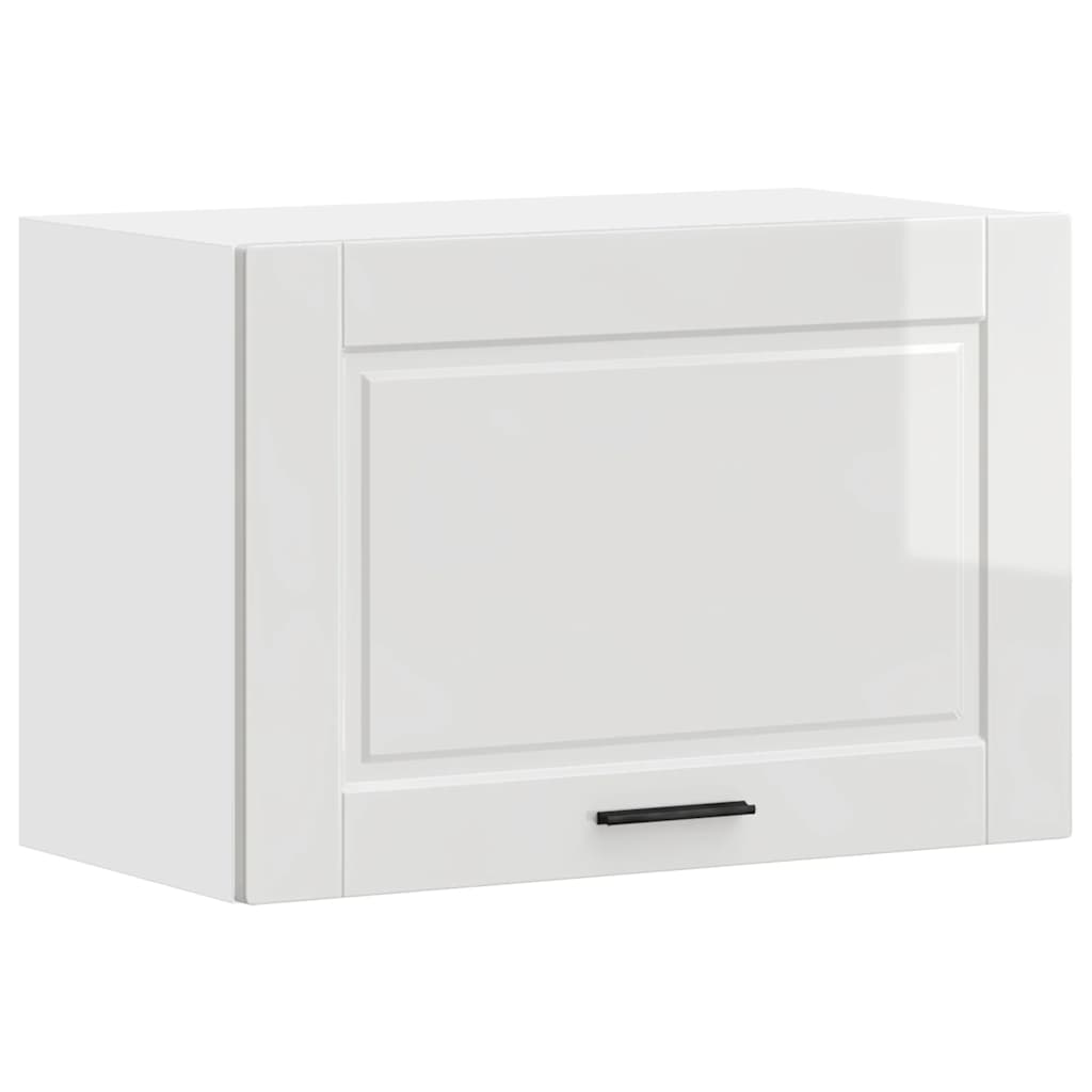 Kitchen Wall Cabinet "Porto" High Gloss White Engineered Wood