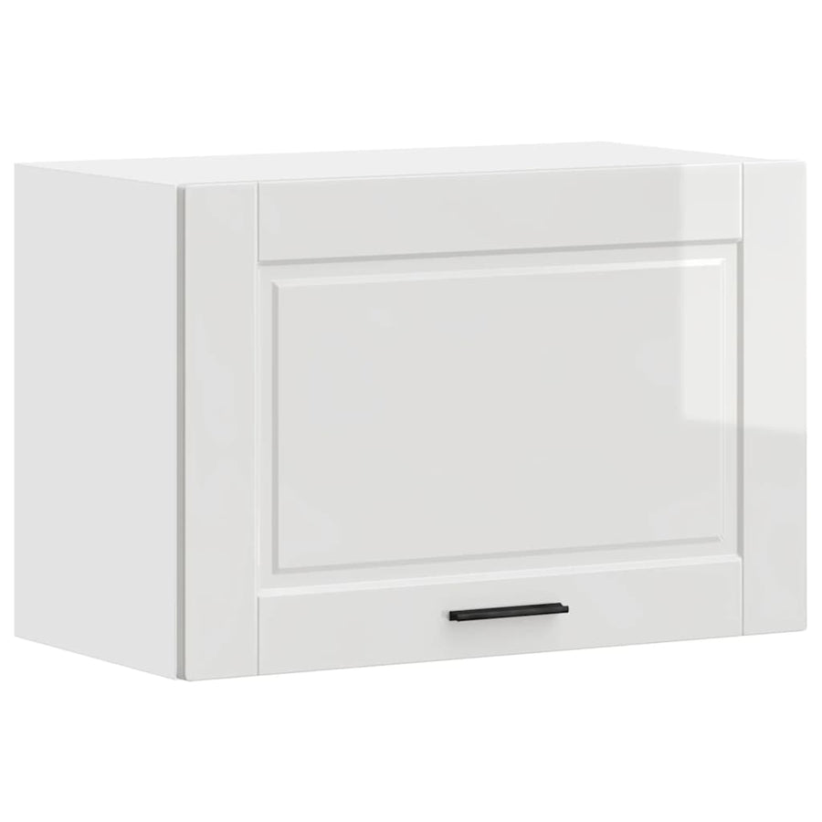 Kitchen Wall Cabinet "Porto" High Gloss White Engineered Wood