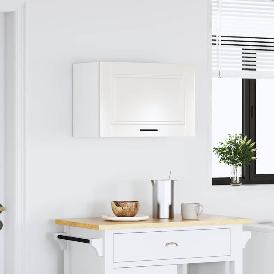 Kitchen Wall Cabinet "Porto" High Gloss White Engineered Wood