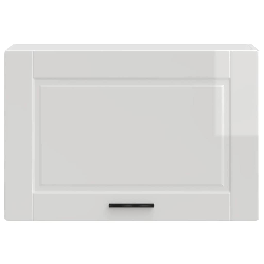 Kitchen Wall Cabinet "Porto" High Gloss White Engineered Wood