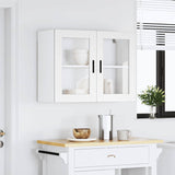 Kitchen Wall Cabinet with Glass Door "Porto" White