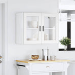 Kitchen Wall Cabinet with Glass Door "Porto" White