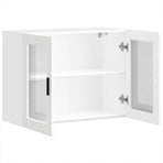 Kitchen Wall Cabinet with Glass Door "Porto" White
